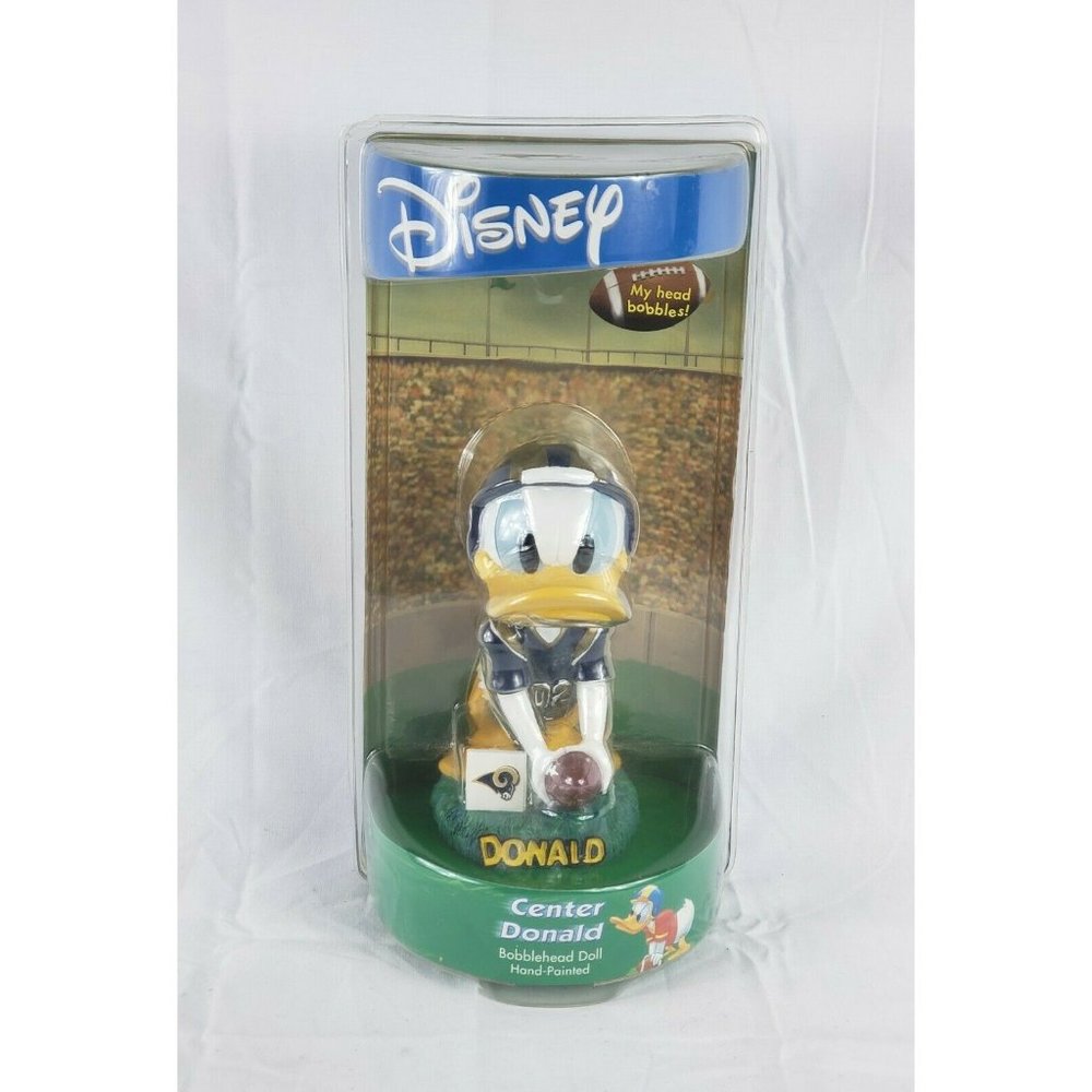 Disney Donald Duck St Louis Rams Bobblehead Center
